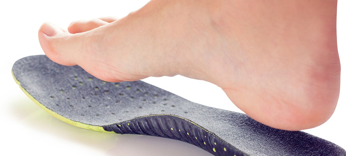 orthotic insole and foot